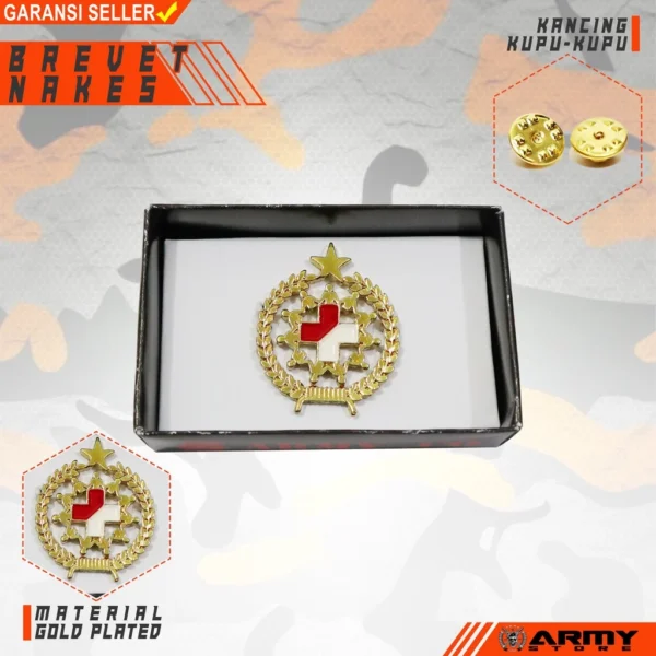 Brevet Wing Nakes Merah Putih