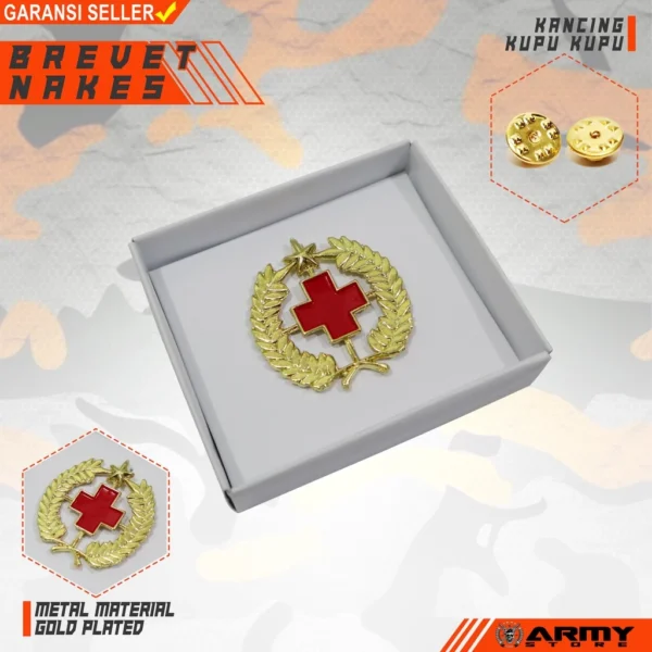 Brevet Wing Nakes Full Merah
