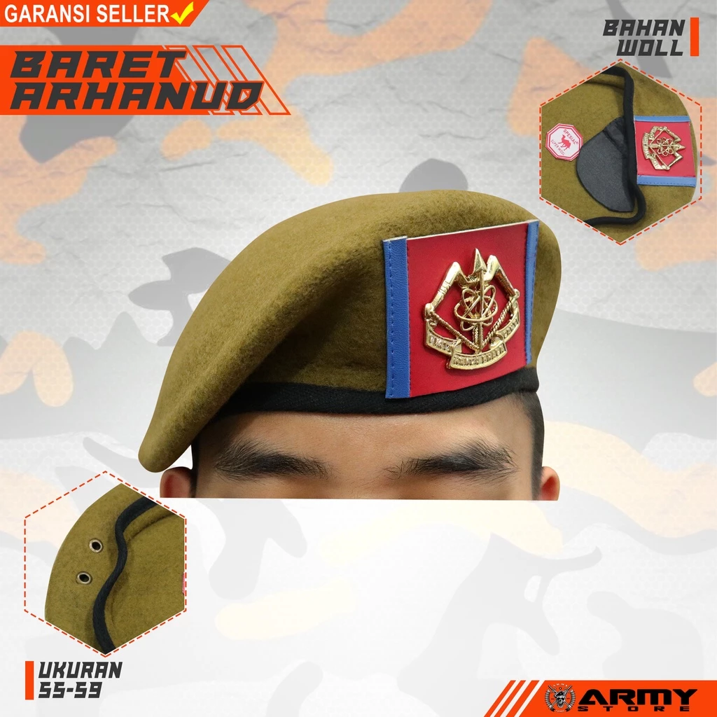 Baret arhanud atribut kedinasan