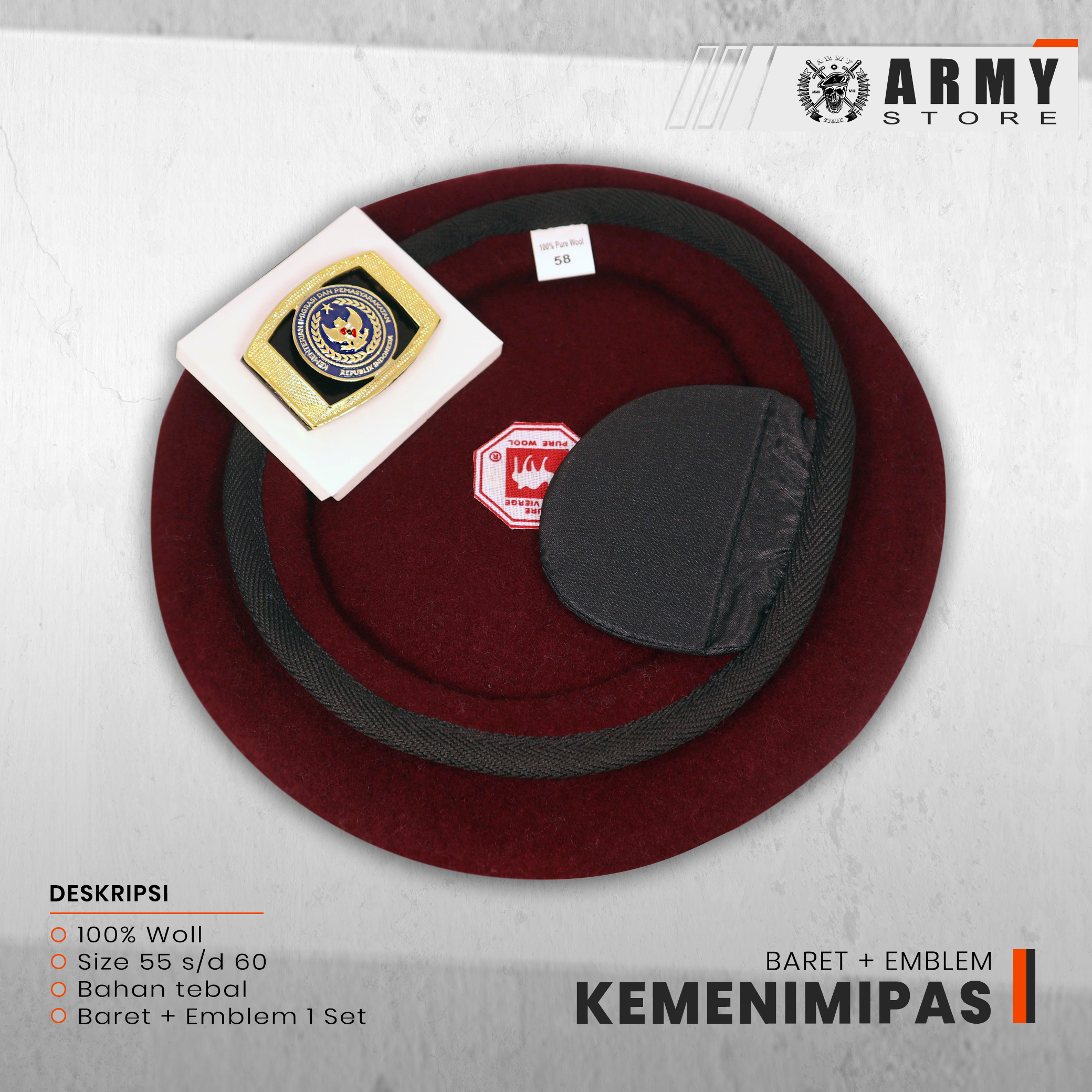 Baret IMIPAS merk camel